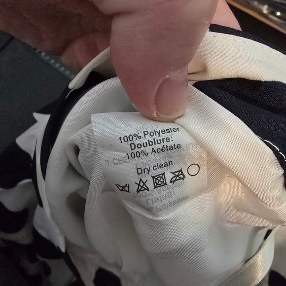 New J. Crew Factory Polka Dot Skirt Pleated A-Line White Black Size‎ 4 - Picture 8 of 11